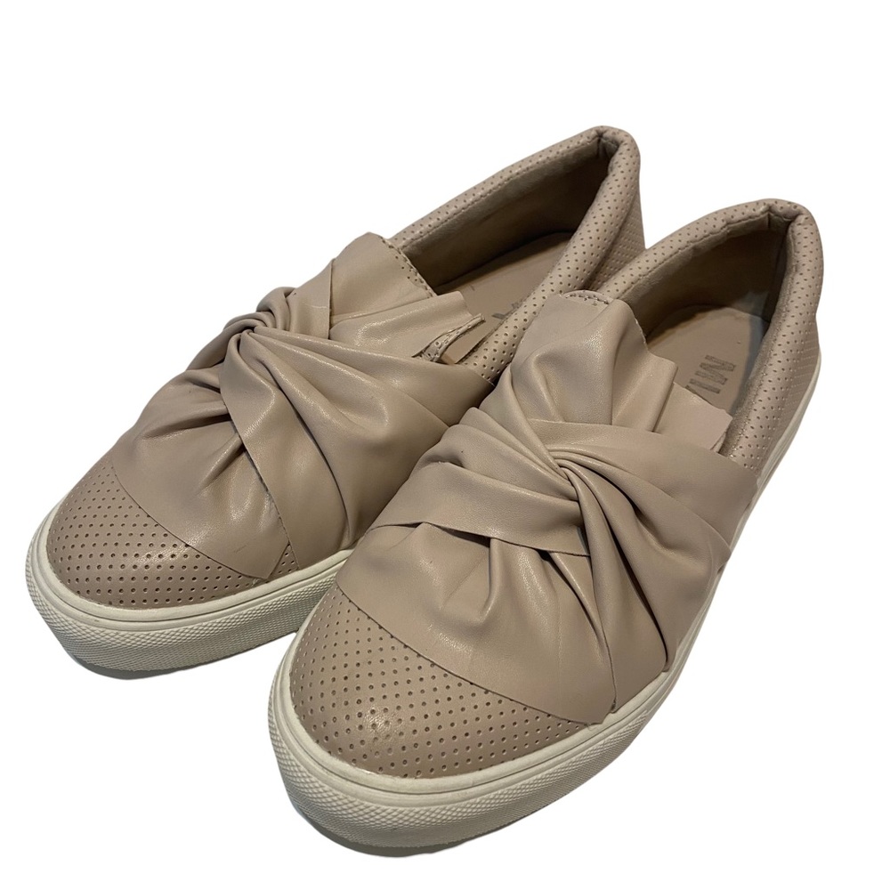 MIA Zenia Blush Faux Soft Nappa Slip On Platform Sneaker Shoe W's 7.5 M